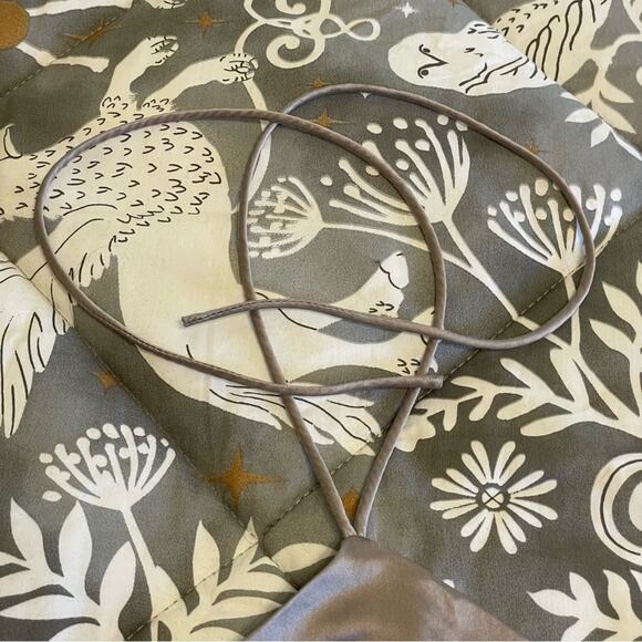 Amanda Uprichard M gray metallic crop top festival halter tank top backless - Picture 7 of 11